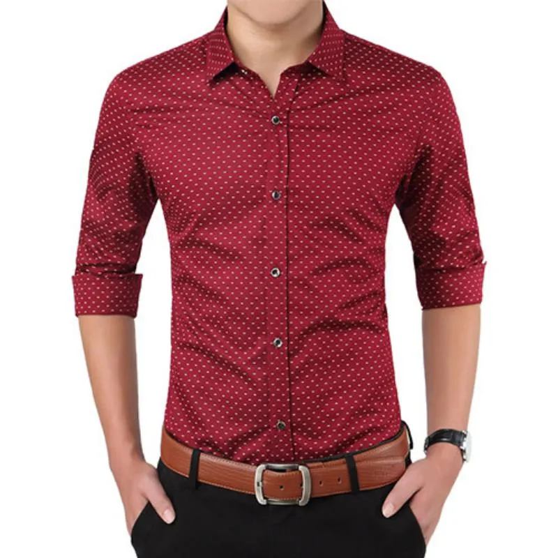 Men's Autumn Casual Long Sleeved Shirt | Plus Size