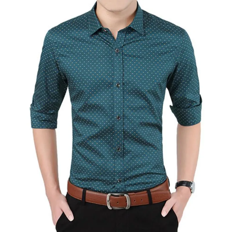 Men's Autumn Casual Long Sleeved Shirt | Plus Size
