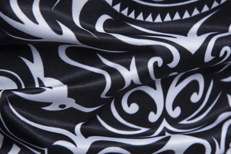 Men's Casual Long Sleeved Shirt With Print
