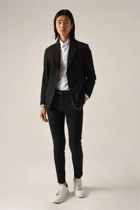 Men's Smoked Accessory Detail Slim Fit Trousers - Wessi