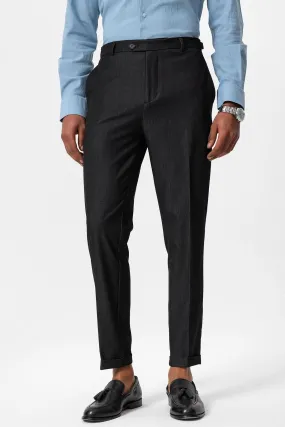 Men's Smoked Slim Fit Cuffed  Pants - Wessi