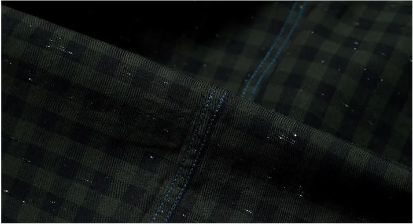 Men's Spring Long-Sleeved Plaid Shirt