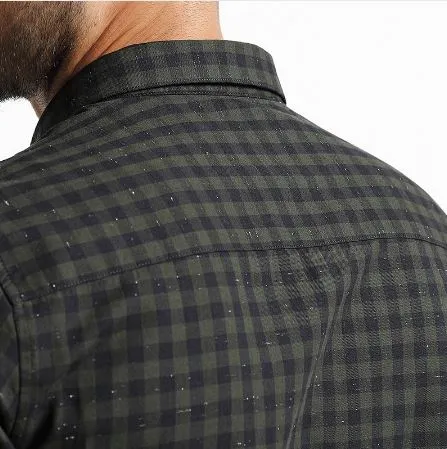 Men's Spring Long-Sleeved Plaid Shirt