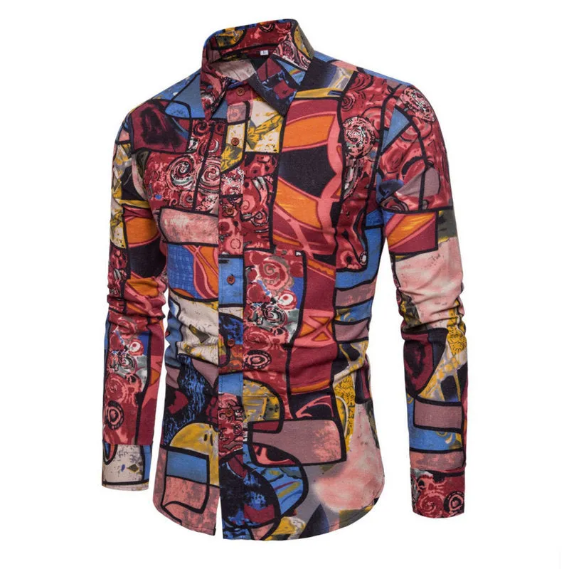 Men's Spring/Autumn Casual Linen Shirt