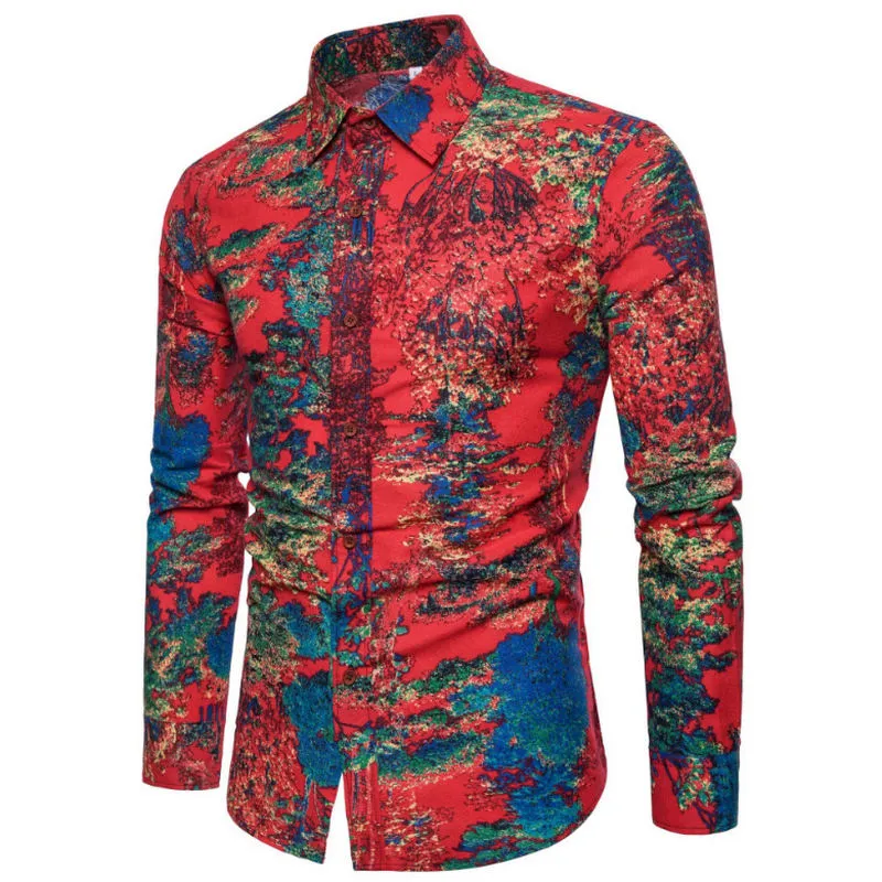 Men's Spring/Autumn Casual Linen Shirt
