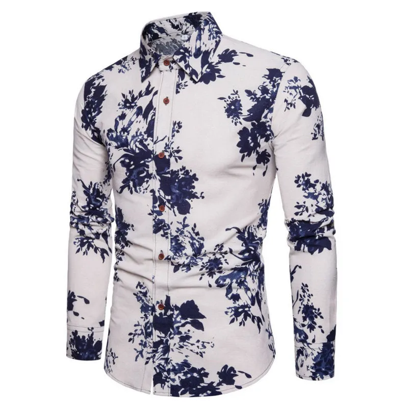 Men's Spring/Autumn Casual Linen Shirt