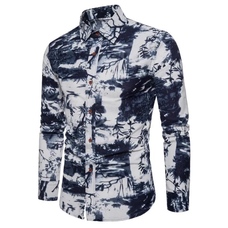 Men's Spring/Autumn Casual Linen Shirt