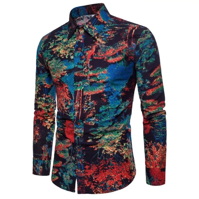 Men's Spring/Autumn Casual Linen Shirt