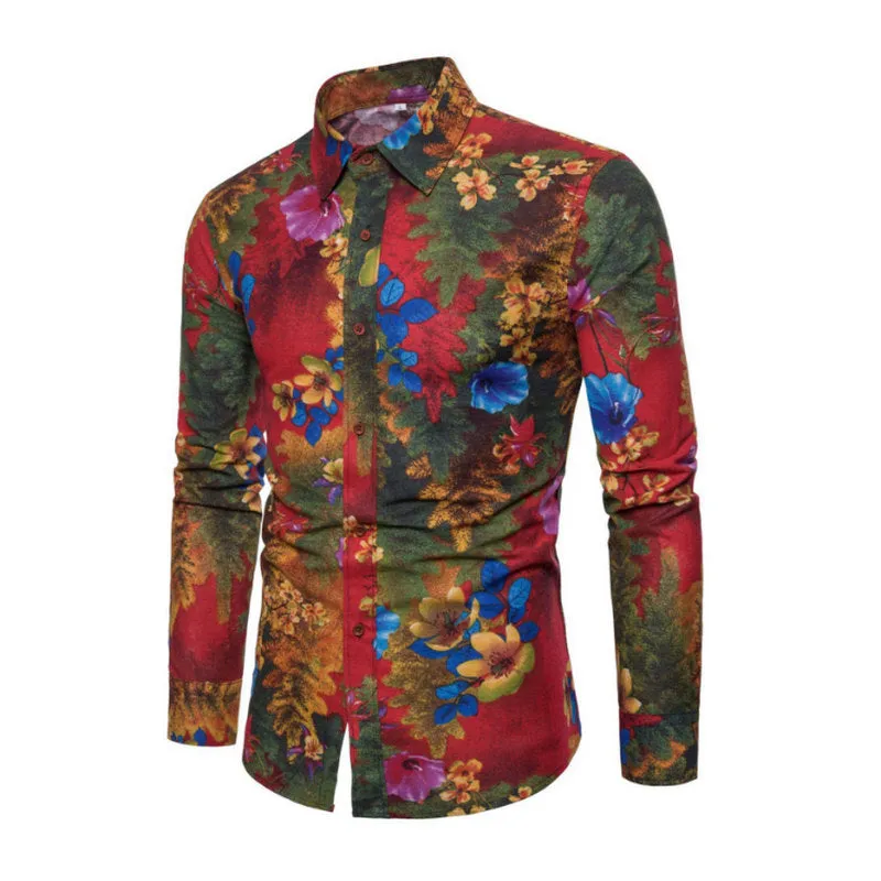 Men's Spring/Autumn Casual Linen Shirt