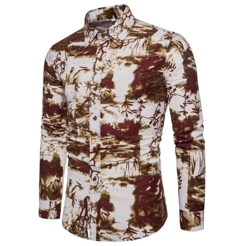 Men's Spring/Autumn Casual Linen Shirt
