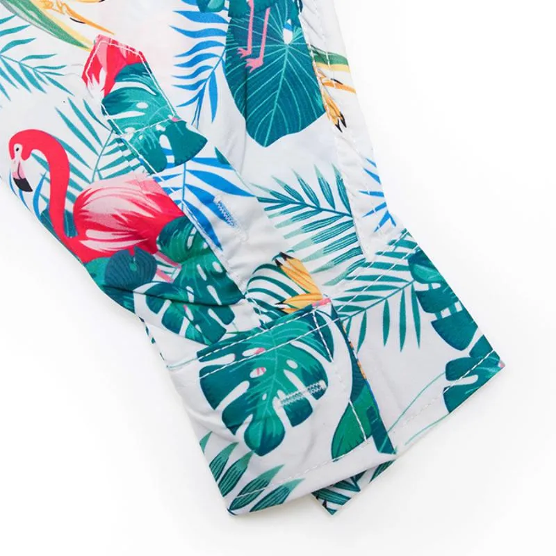 Men's Summer Casual Long Sleeved Shirt With Print