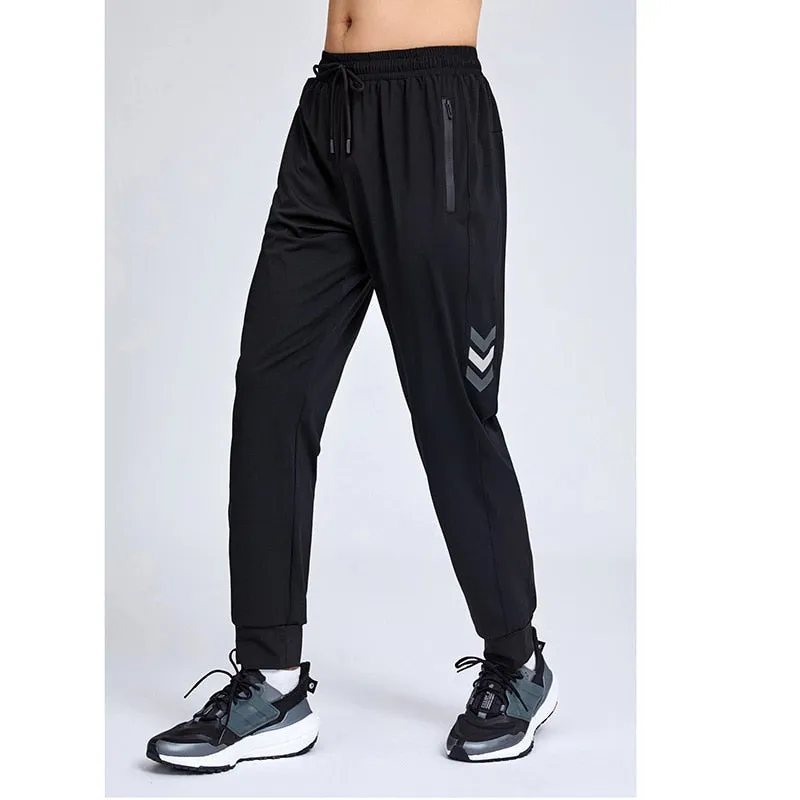 Men's Trousers Spring Summer Casual Solid Breathable Slim Straight Pants Male Joggers Thin Quick Dry Sweatpants Sports Pants