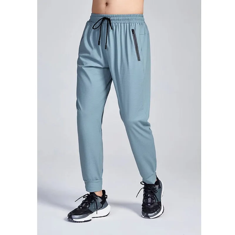 Men's Trousers Spring Summer Casual Solid Breathable Slim Straight Pants Male Joggers Thin Quick Dry Sweatpants Sports Pants