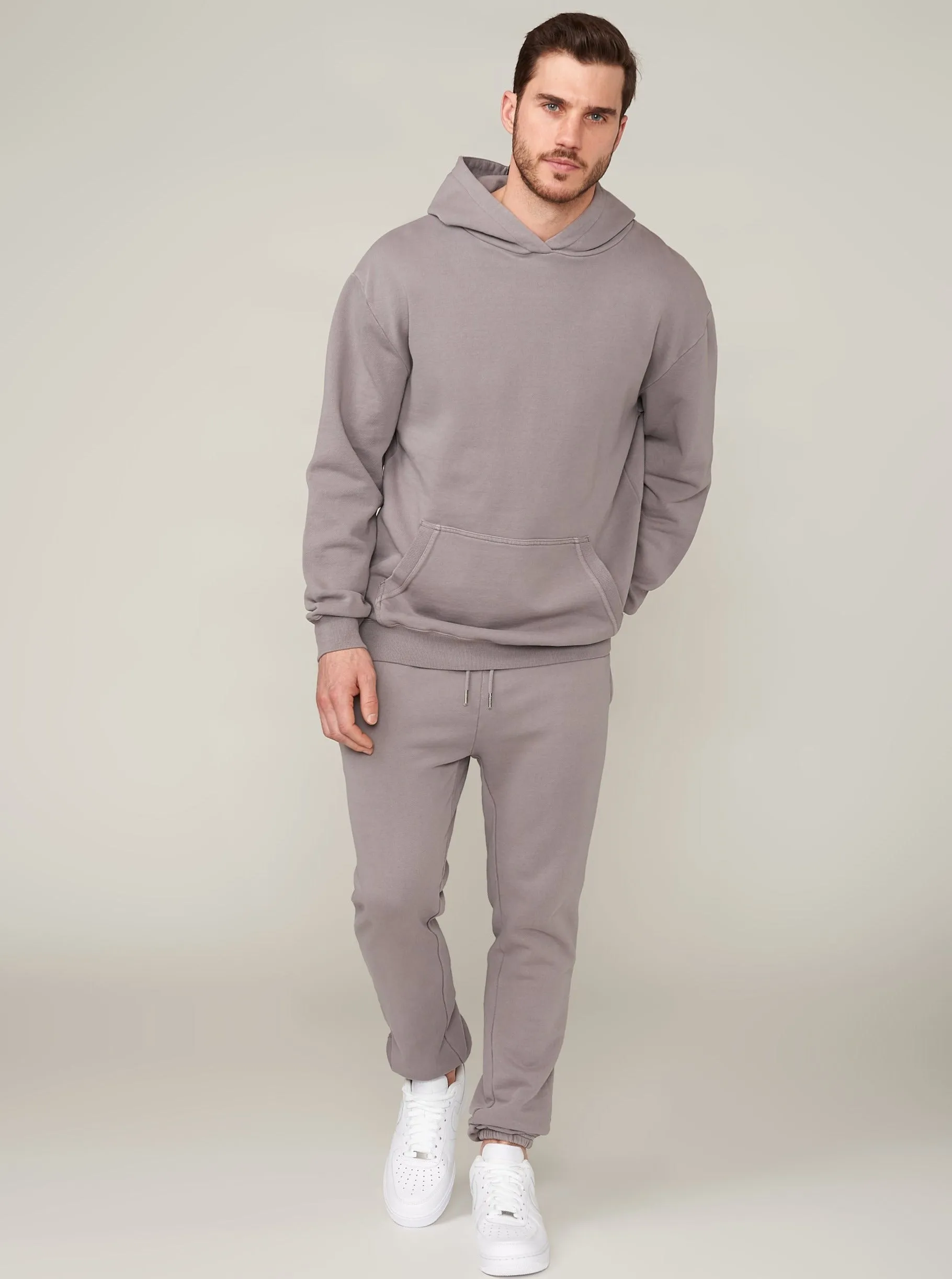 Miles French Terry Stacked Jogger - Cloud Grey