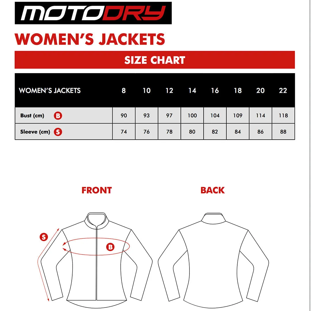 MOTODRY 4 SEASONS BLACK/GREY/MAGENTA TEXTILE WOMENS JACKET