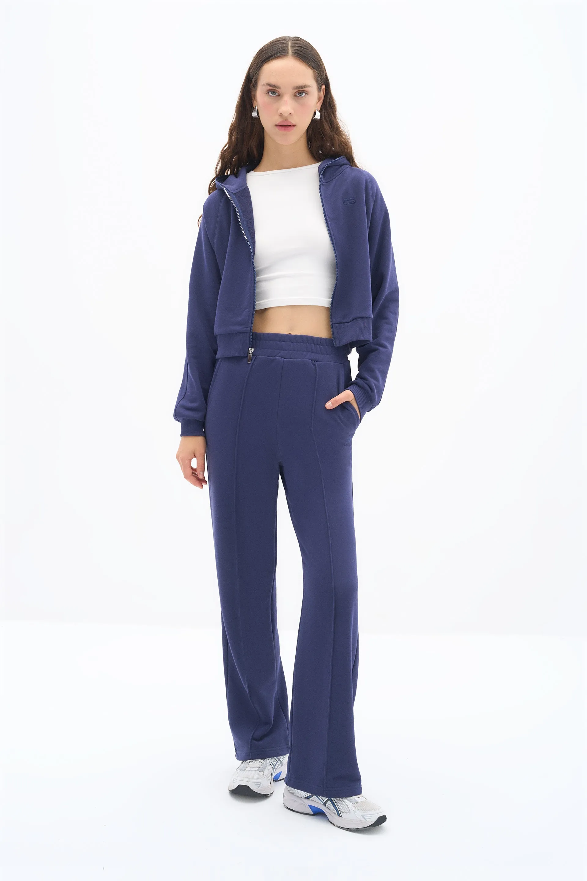 Navy Blue Lubna Pants