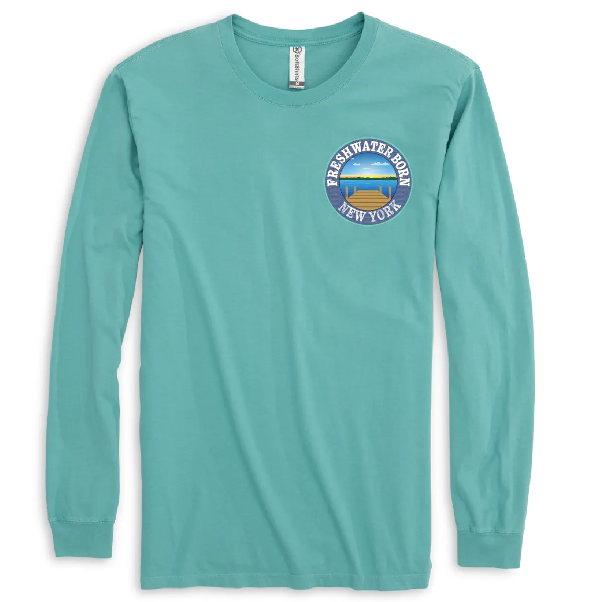 New York Freshwater Born "All For Rum and Rum For All" Men's Cotton Long Sleeve Shirt