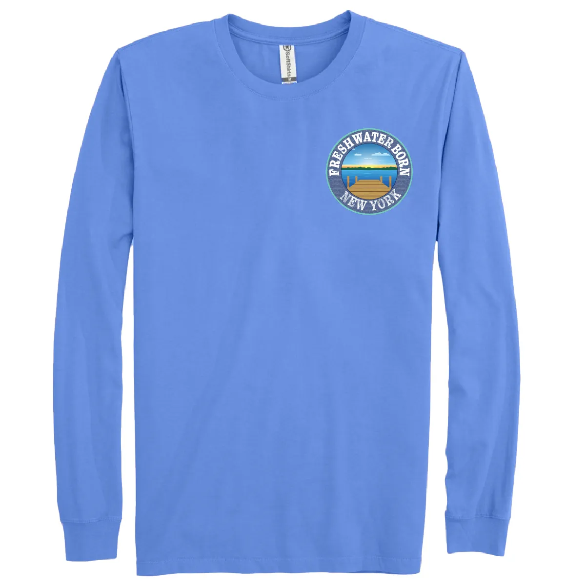 New York Freshwater Born "All For Rum and Rum For All" Men's Cotton Long Sleeve Shirt