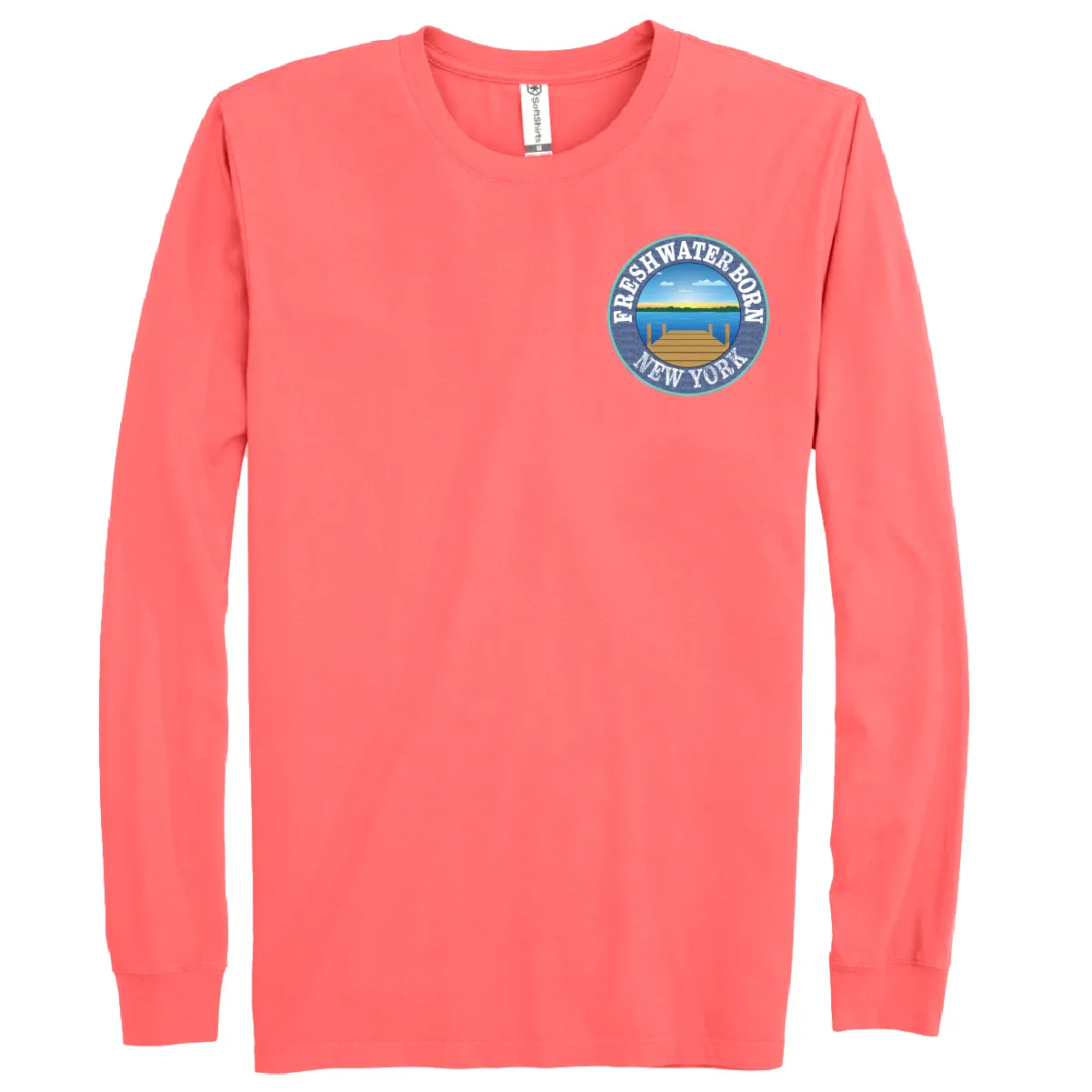 New York Freshwater Born "All For Rum and Rum For All" Men's Cotton Long Sleeve Shirt