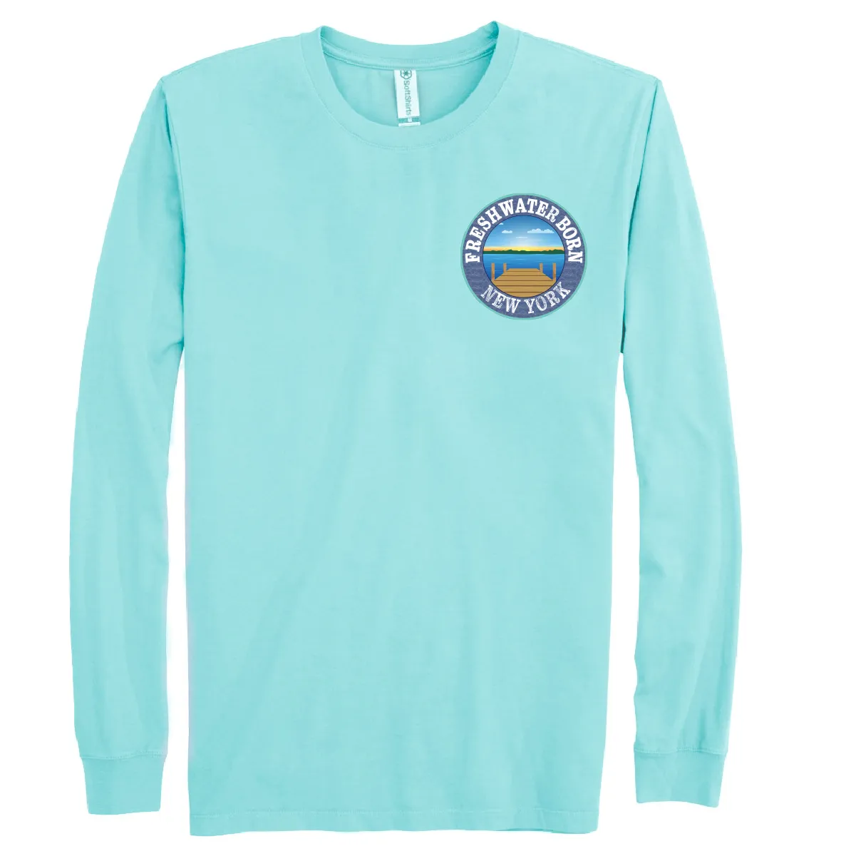 New York Freshwater Born "All For Rum and Rum For All" Men's Cotton Long Sleeve Shirt