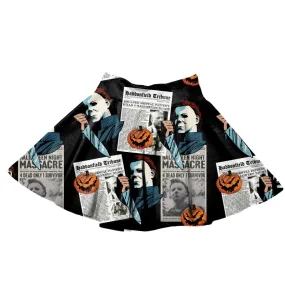 Newspaper K!ller Skater Skirt