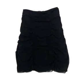 Noire Mesh Gathered Skirt (M)