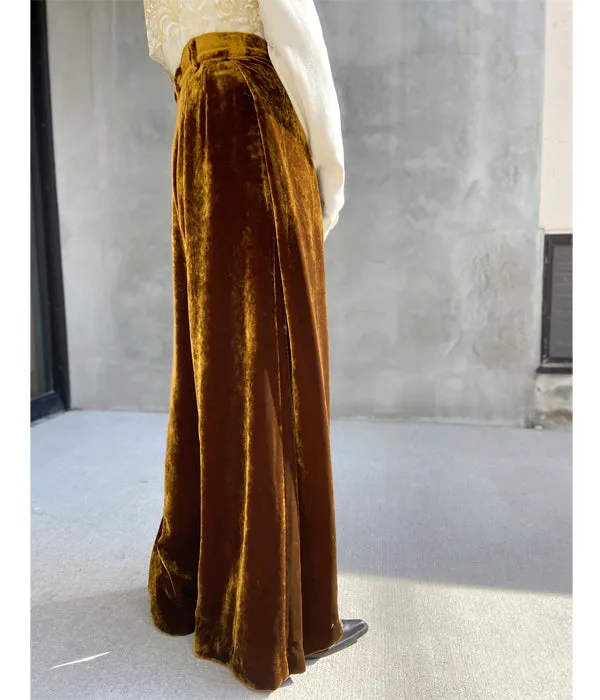 nowos/VELOUR PANTS(BROWN)