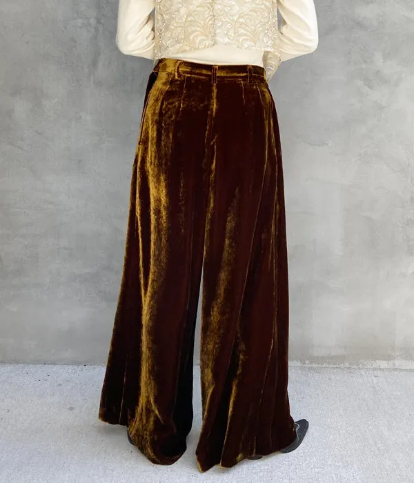 nowos/VELOUR PANTS(BROWN)