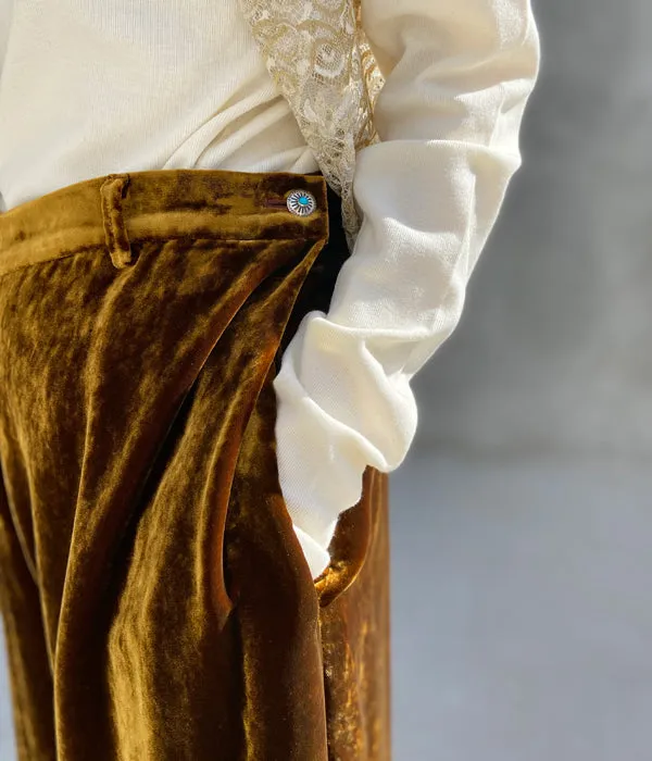 nowos/VELOUR PANTS(BROWN)