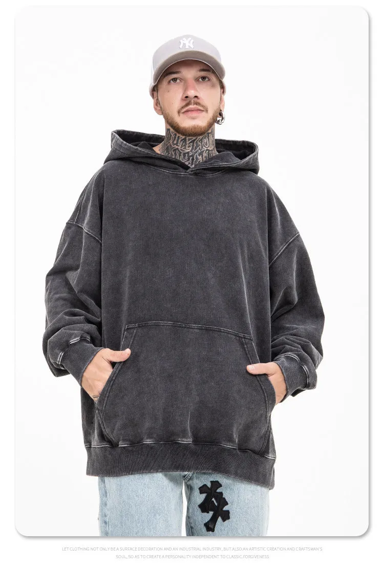 Oversized Dyed Washed Hoodie
