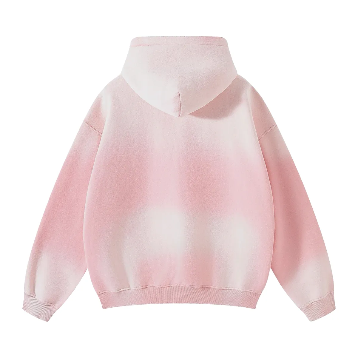 Oversized fit heavy fleece with gradient wash hoodie