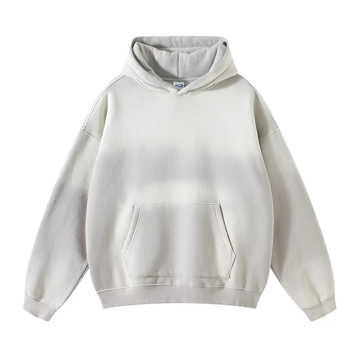 Oversized fit heavy fleece with gradient wash hoodie