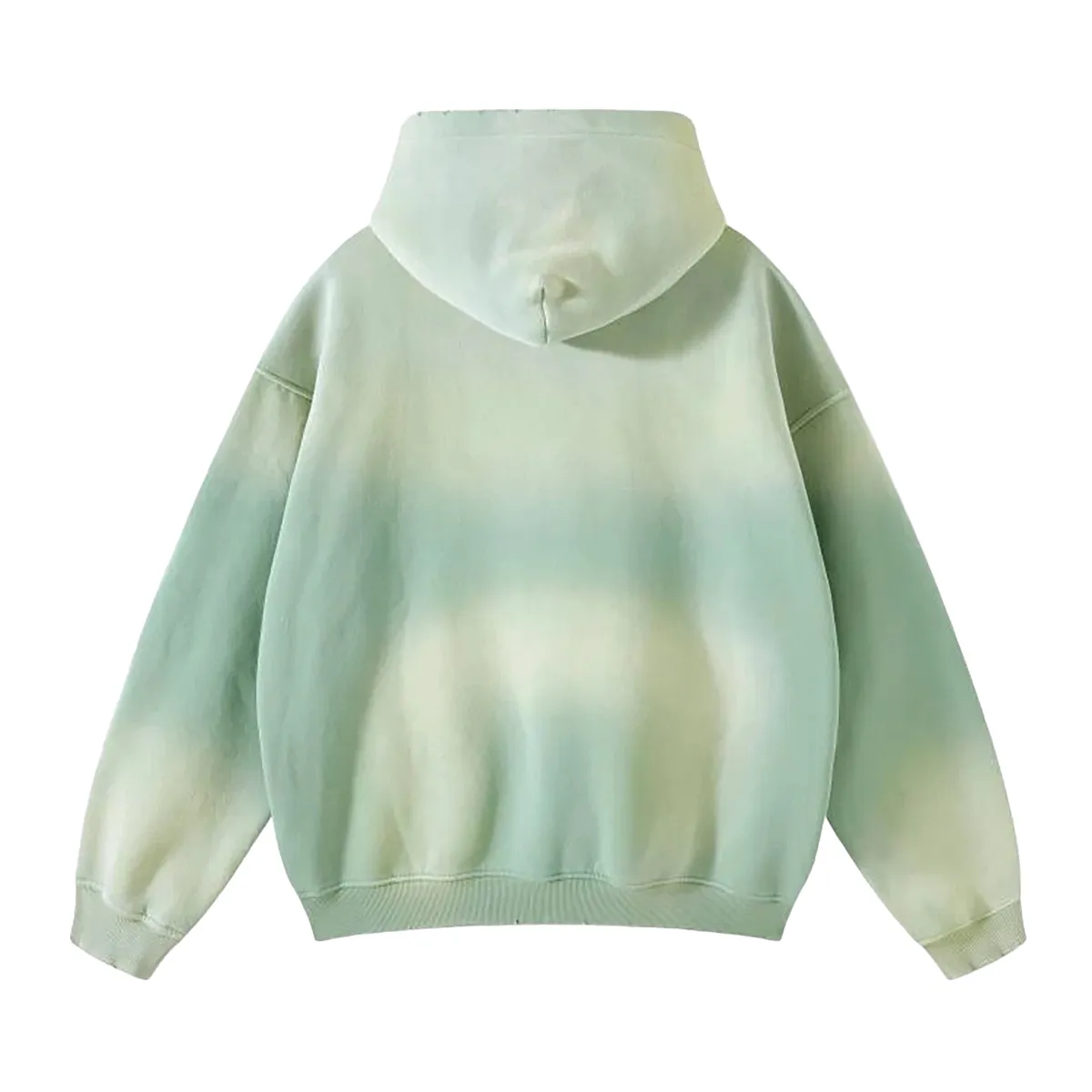 Oversized fit heavy fleece with gradient wash hoodie