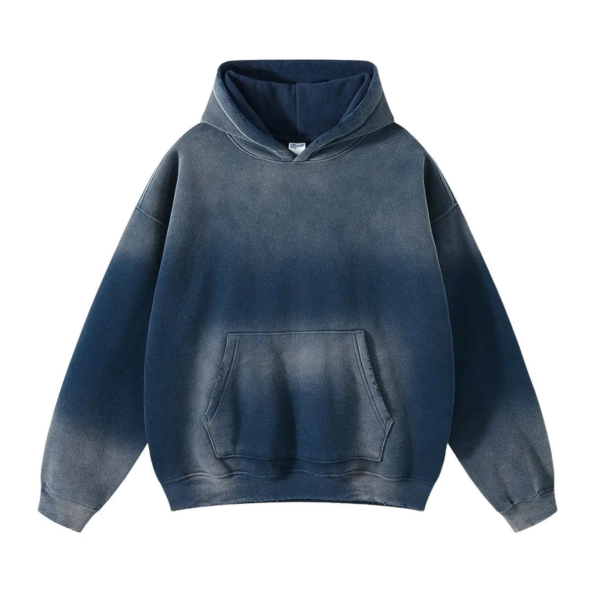 Oversized fit heavy fleece with gradient wash hoodie