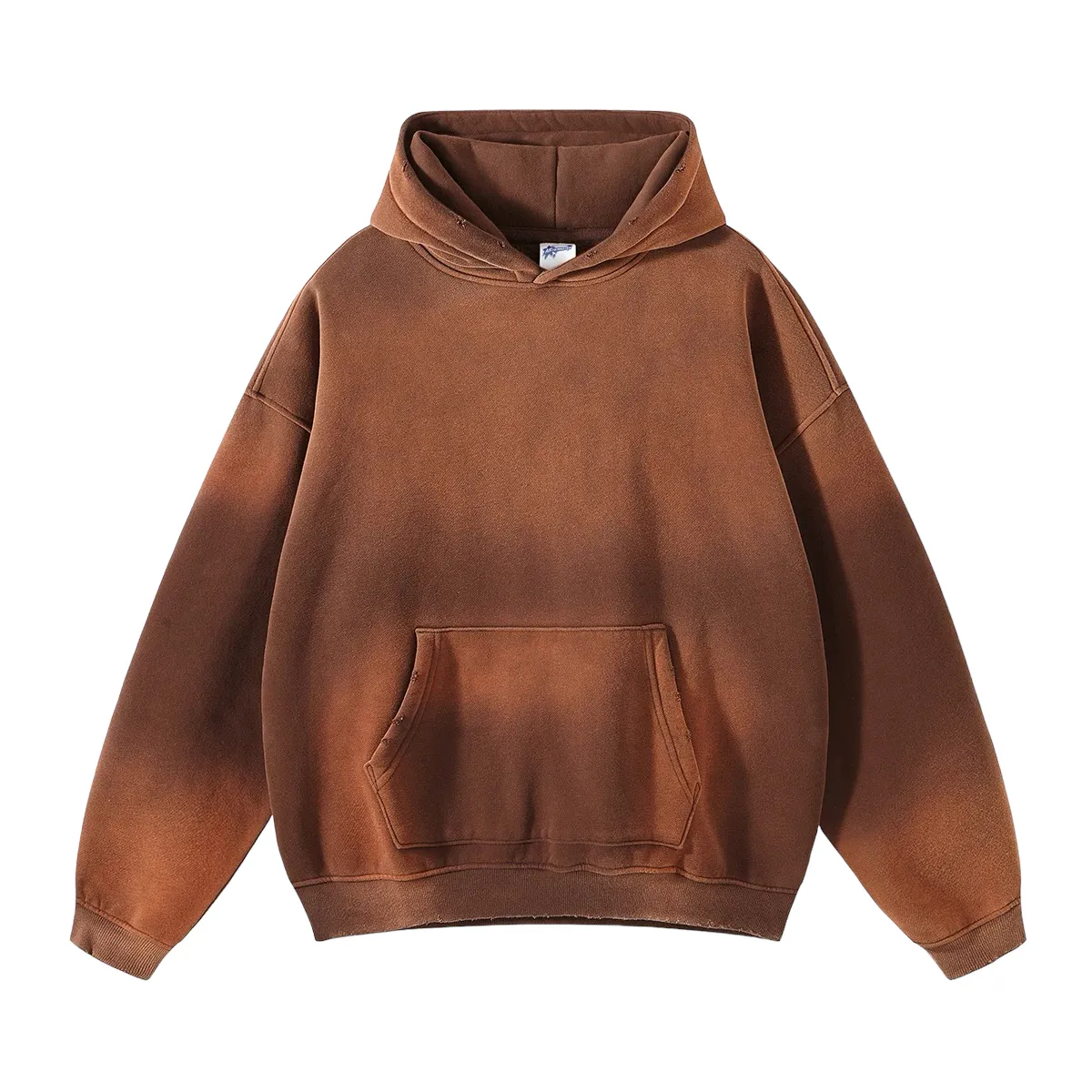Oversized fit heavy fleece with gradient wash hoodie
