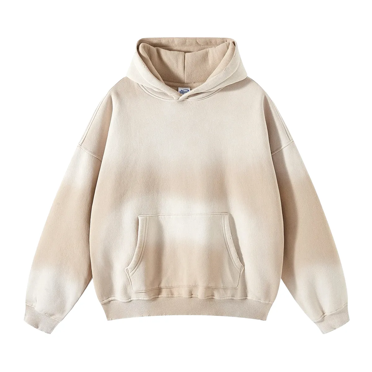 Oversized fit heavy fleece with gradient wash hoodie