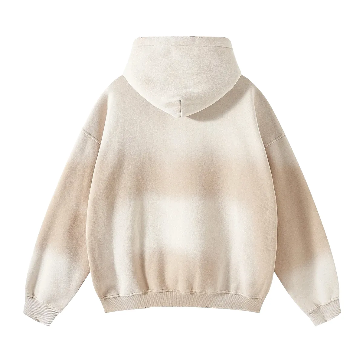 Oversized fit heavy fleece with gradient wash hoodie