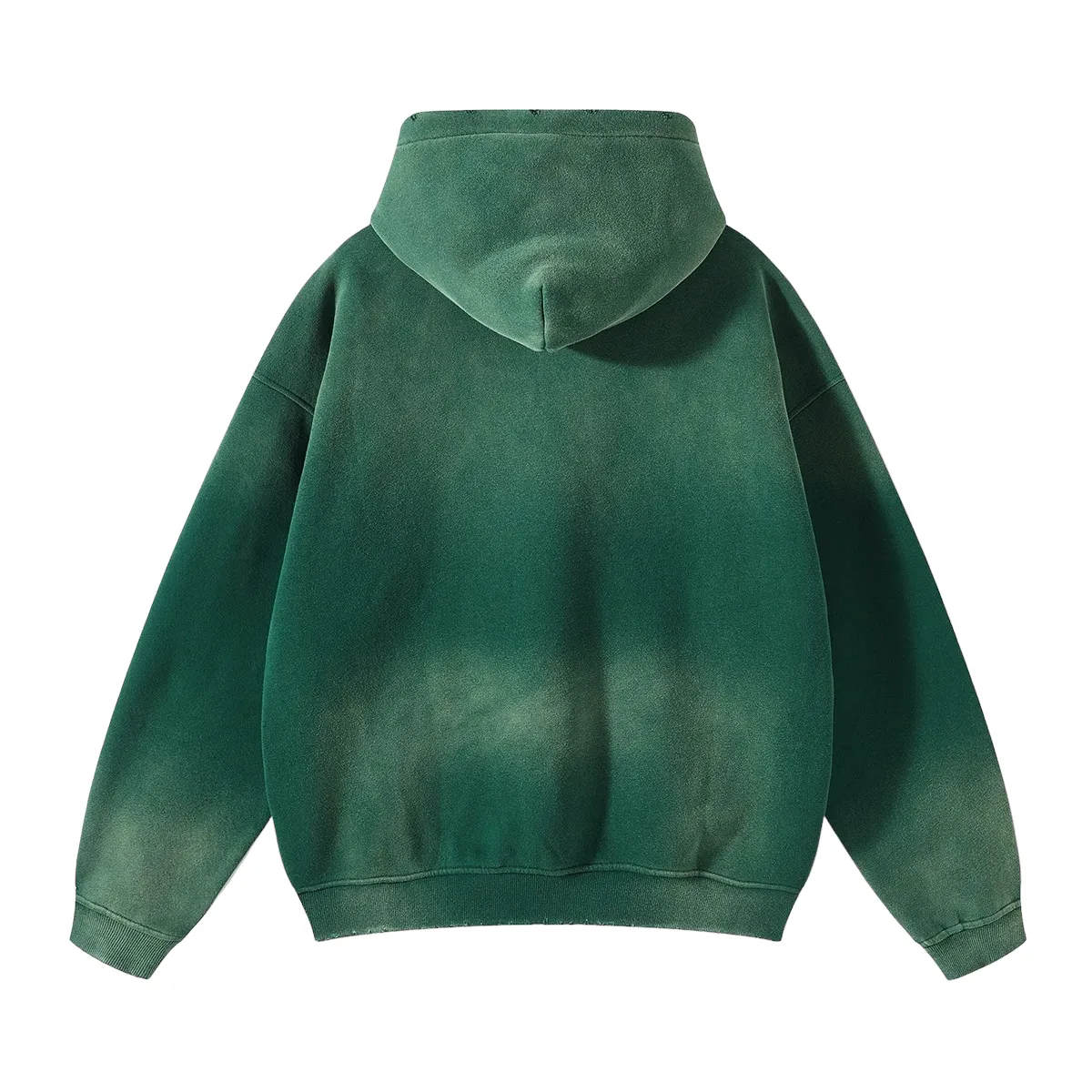Oversized fit heavy fleece with gradient wash hoodie