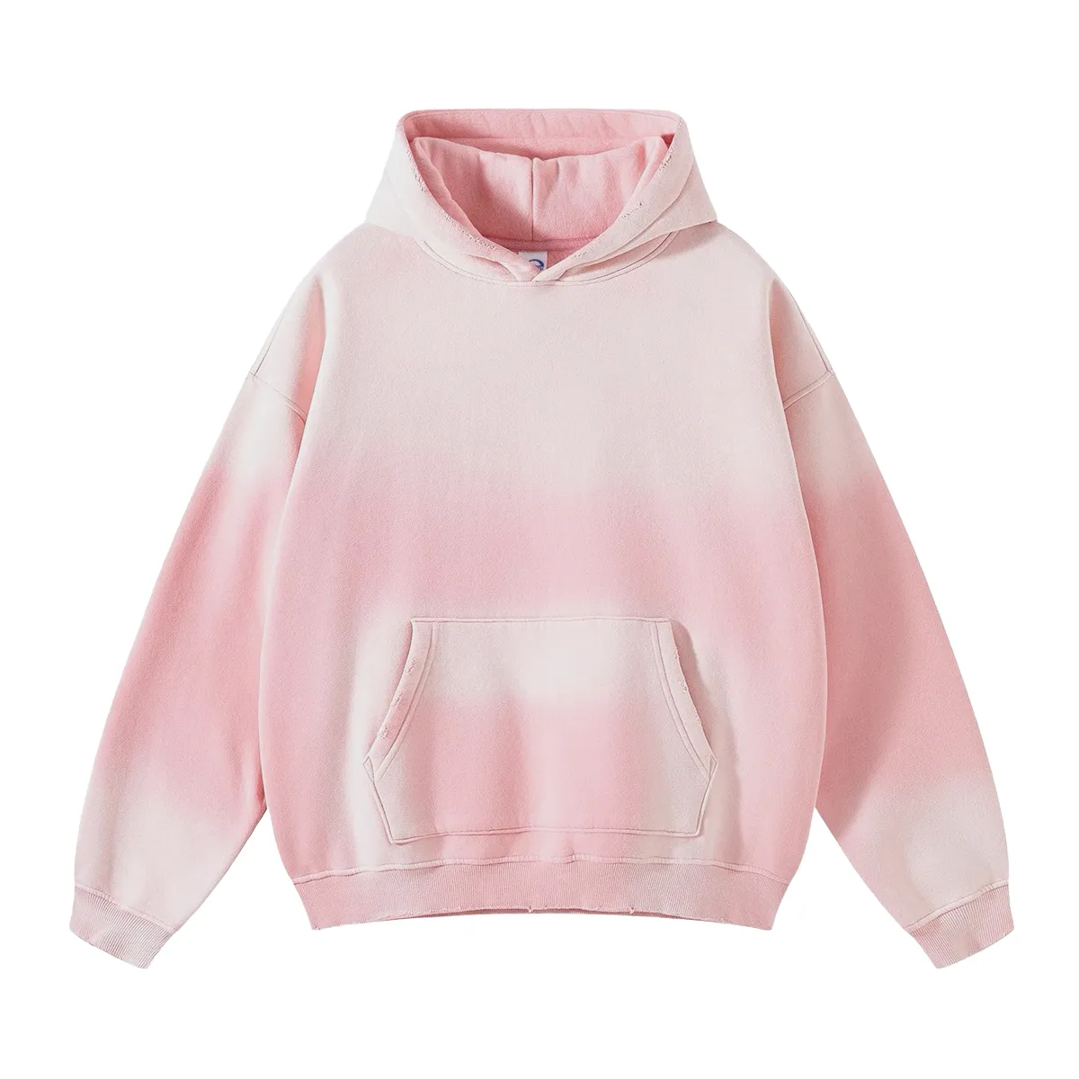 Oversized fit heavy fleece with gradient wash hoodie