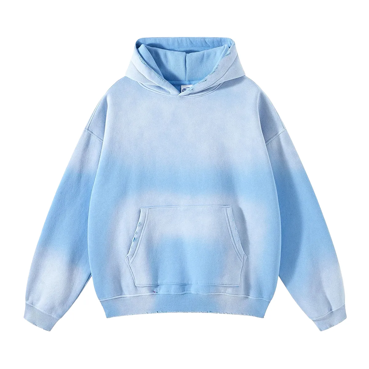 Oversized fit heavy fleece with gradient wash hoodie