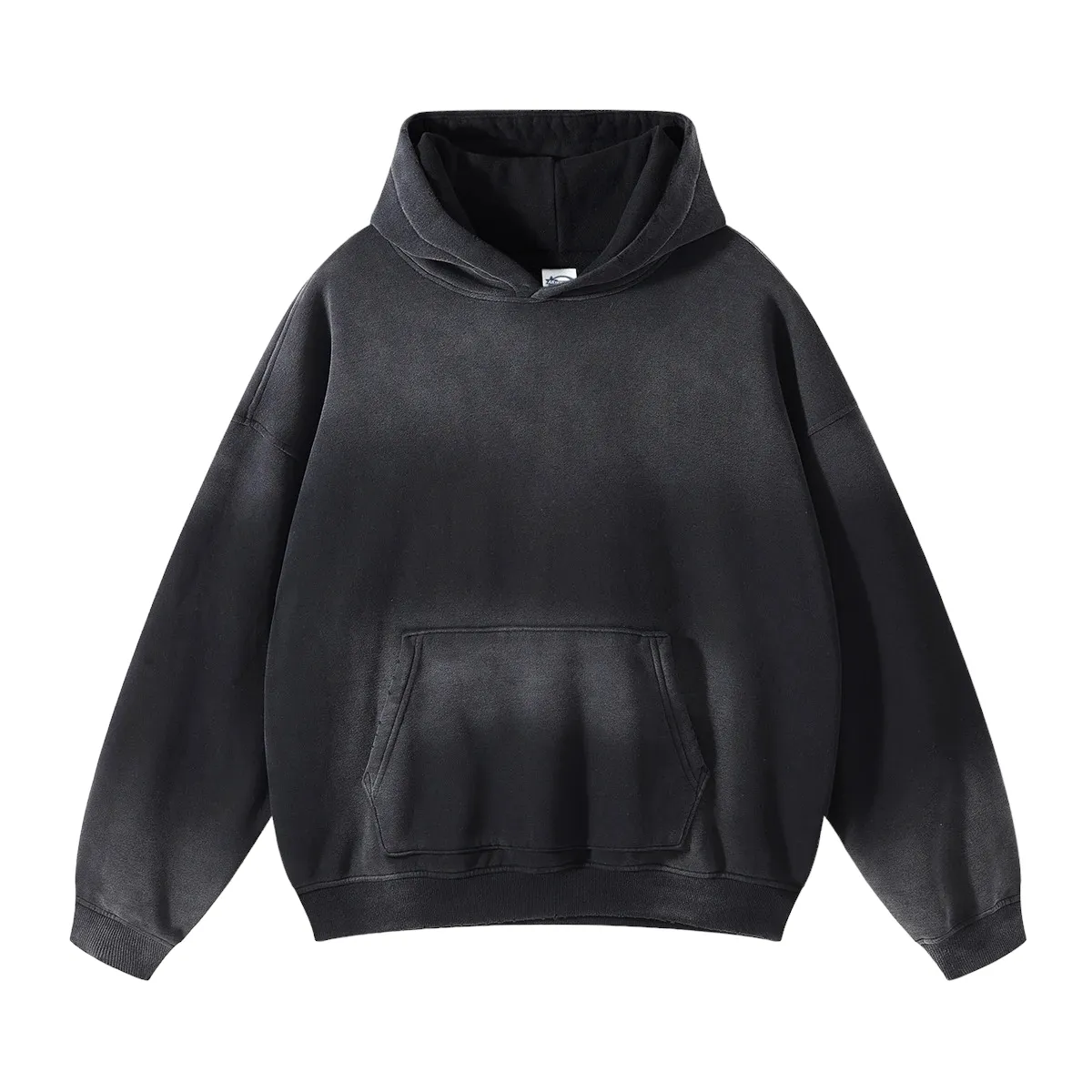 Oversized fit heavy fleece with gradient wash hoodie