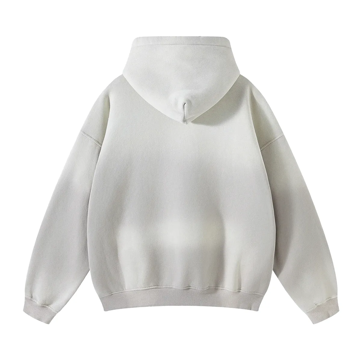 Oversized fit heavy fleece with gradient wash hoodie
