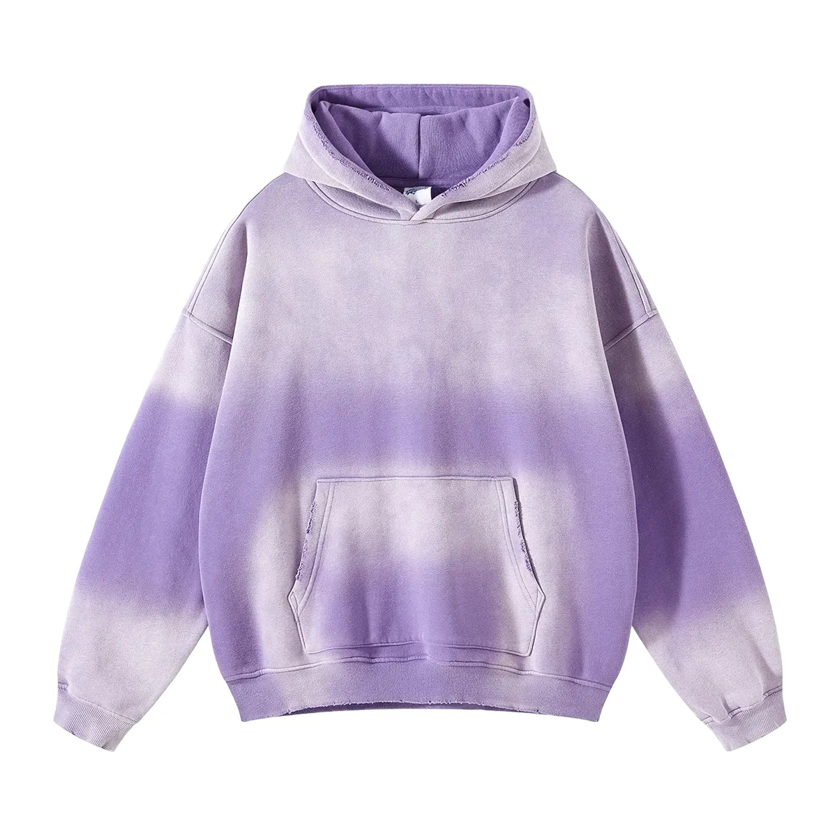 Oversized fit heavy fleece with gradient wash hoodie