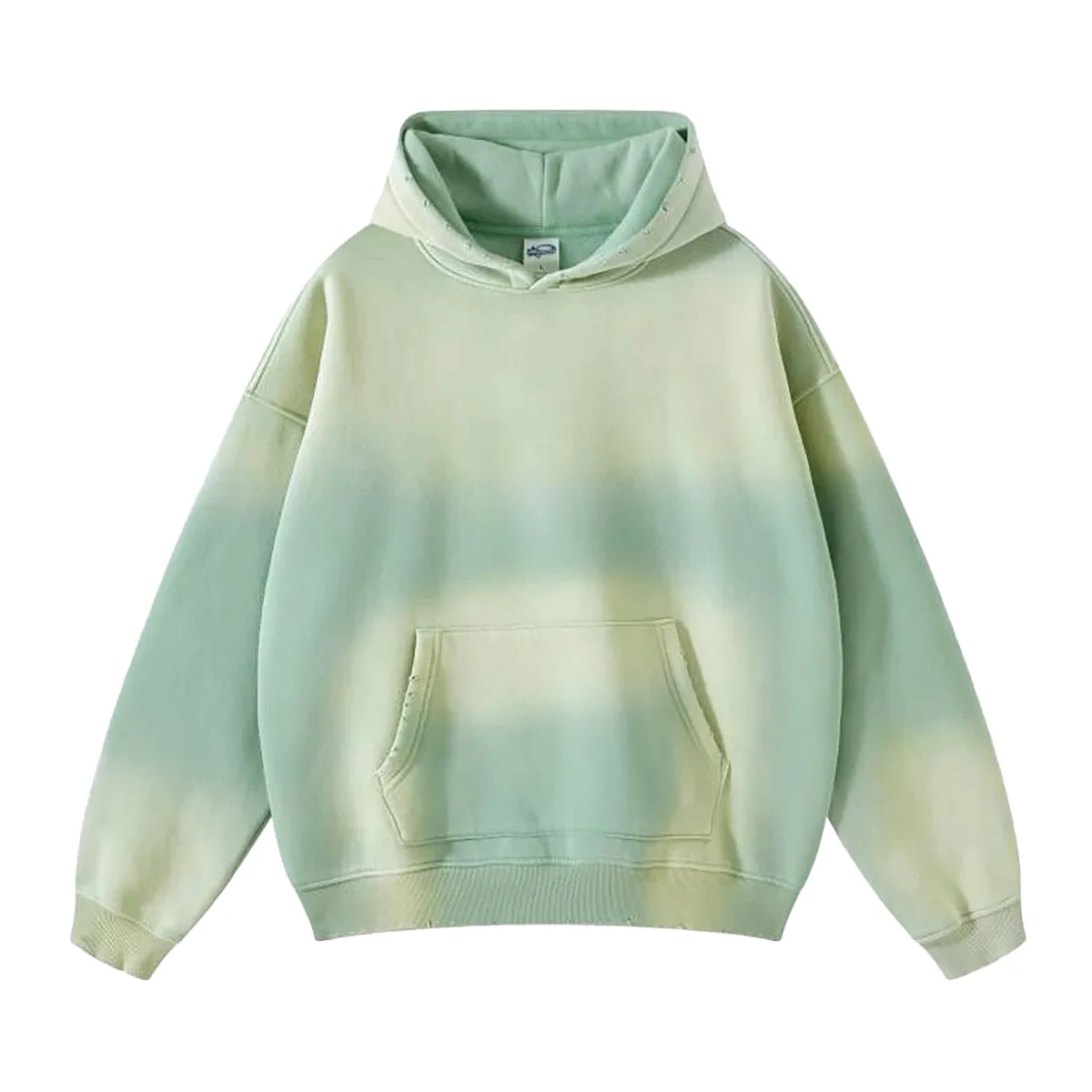 Oversized fit heavy fleece with gradient wash hoodie
