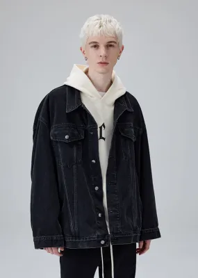 Oversized Washed Out Denim Jacket