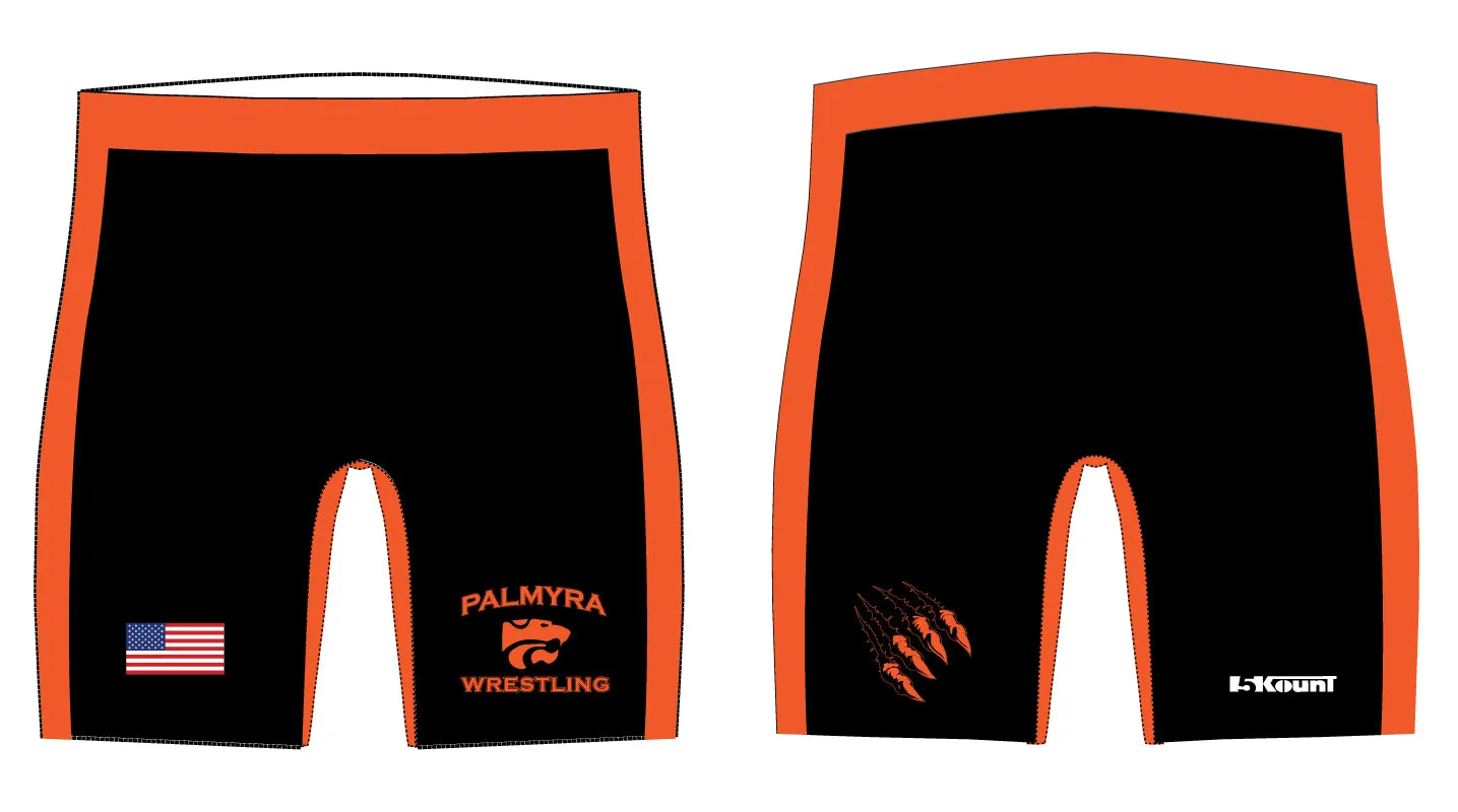 Palmyra Wrestling Sublimated Compression Shorts