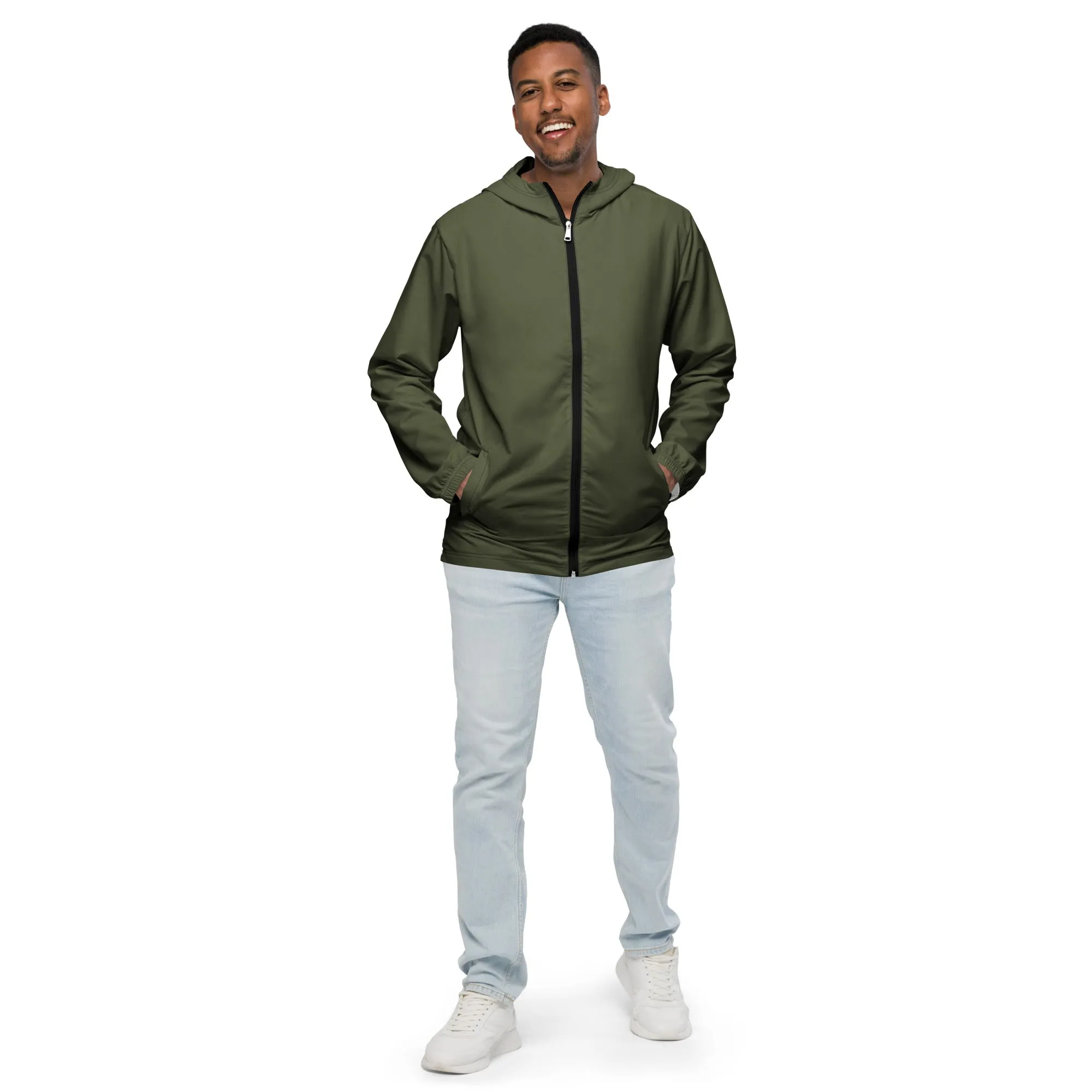 Solid Color Mens Windbreaker
