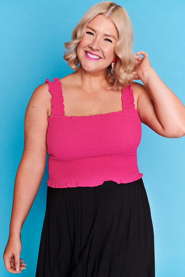 Sophie Pink Crop Top