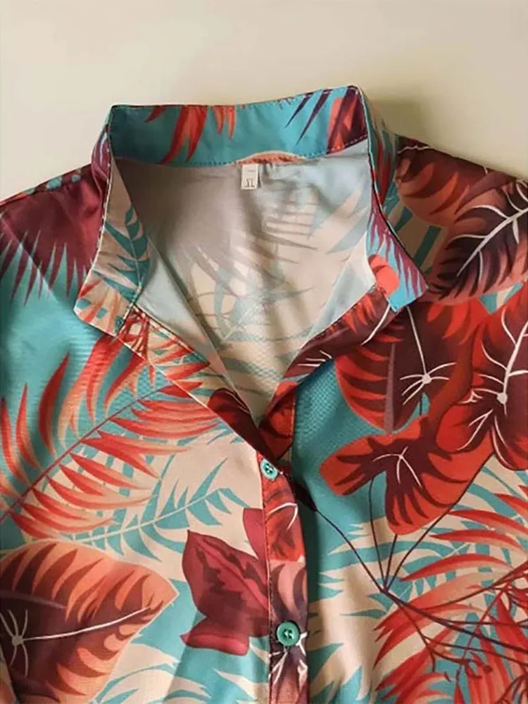 Spring Women Turn-down Collar Shirt