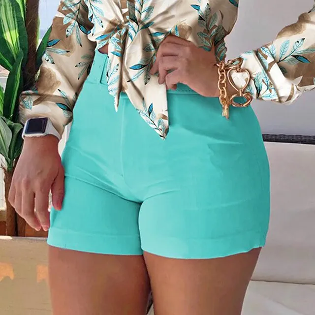 Spring Women Turn-down Collar Shirt